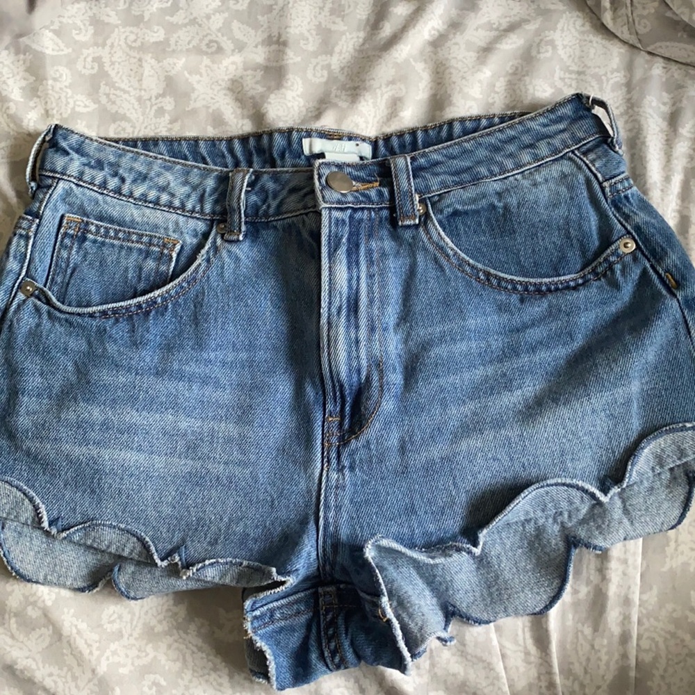 H&M high-rise jean shorts